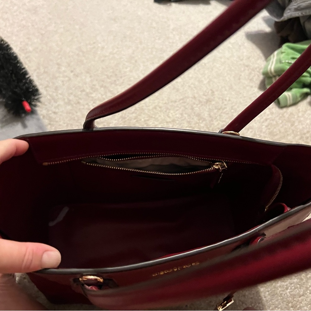 Michael Kors burgundy tote